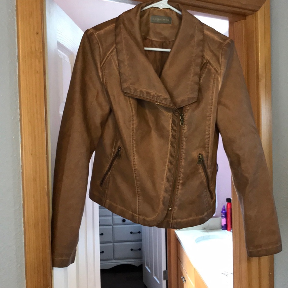 Faux leather jacket